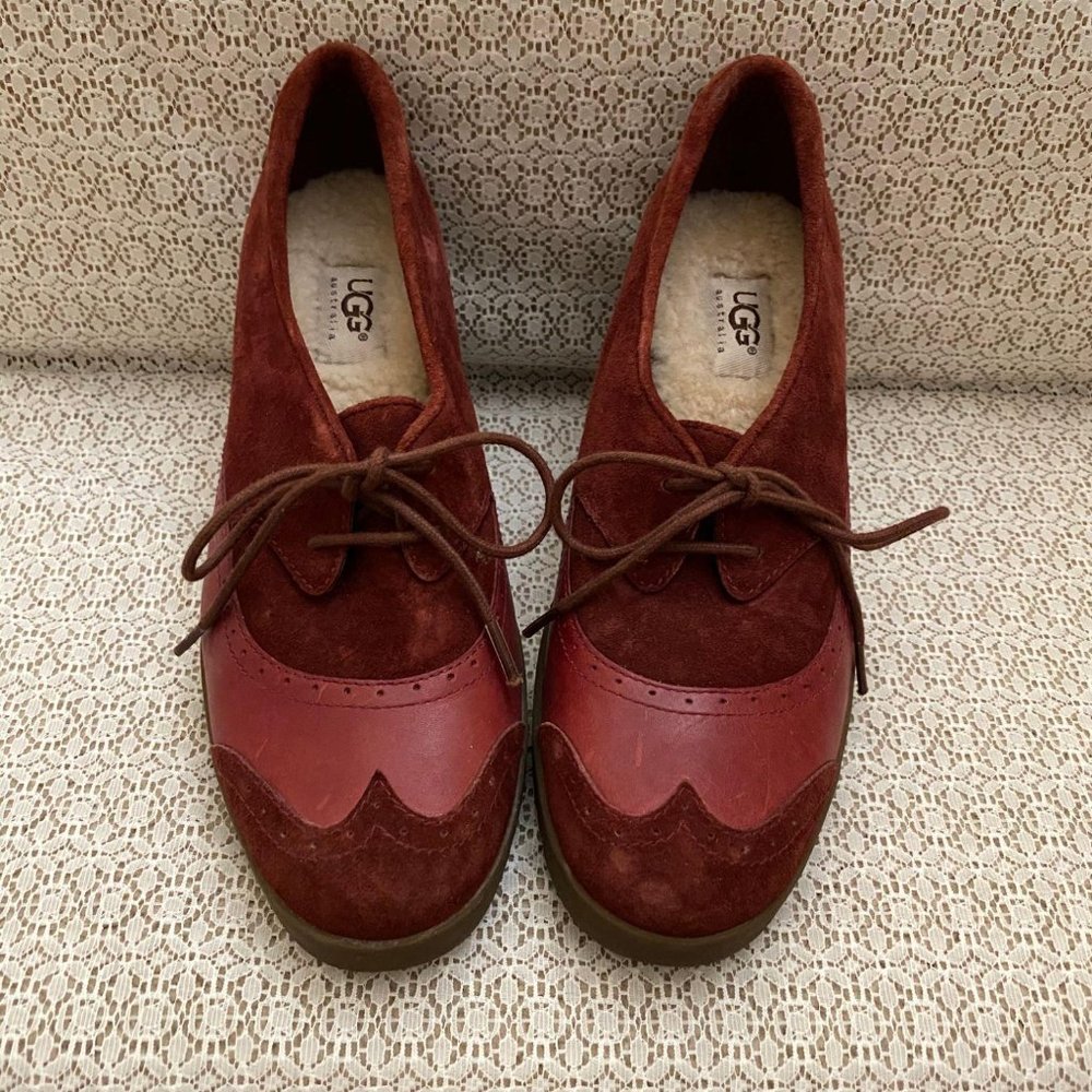 UGG Vintage Women’s Suede Leather Upper Wedge Heel